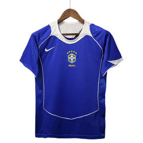 Camisa Futebol Brasil Retrô 04/05 II Total 90 Azul Masculina